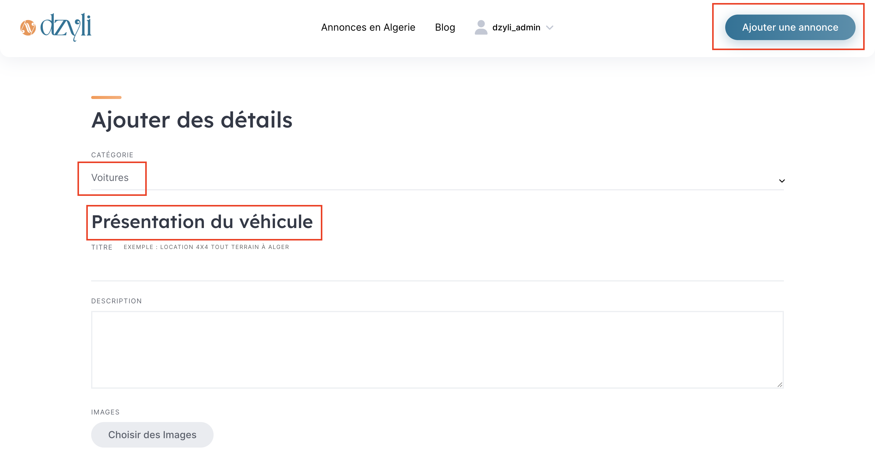 Formulaire dynamique DZYLI 1